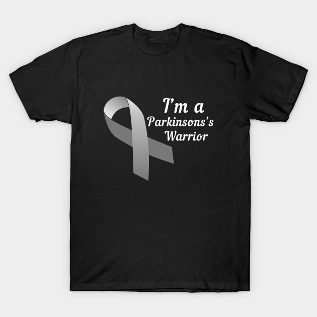 I'm A Parkinson's Warrior Parkinson's Disease Awareness T-Shirt by Color Fluffy